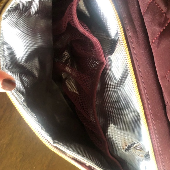 (Sold) Burgundy diaper backpack - Picture 3 of 5